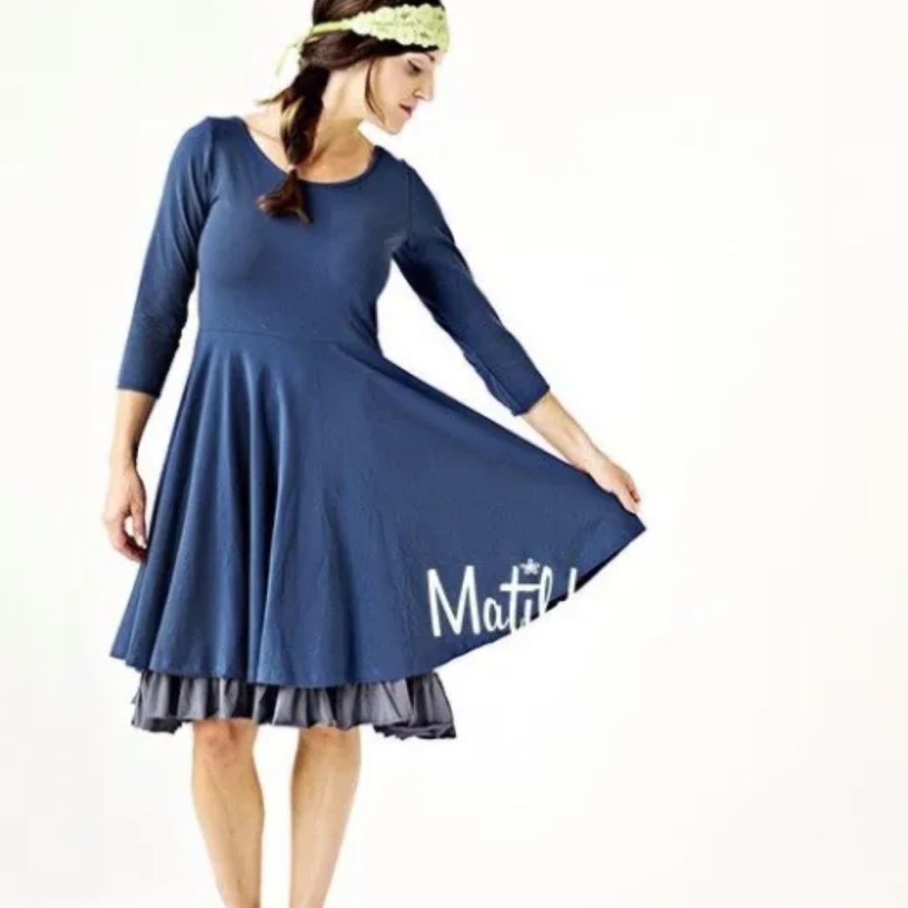 Matilda Jane Paint By Numbers Fairest Navy Dress